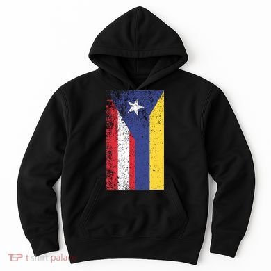 Colombia Puerto Rico Flag Pride Hoodie