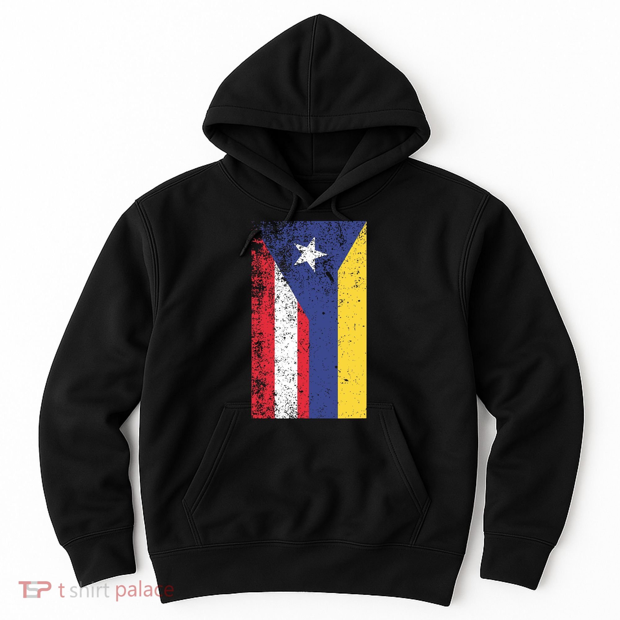 Colombia Puerto Rico Flag Pride Hoodie