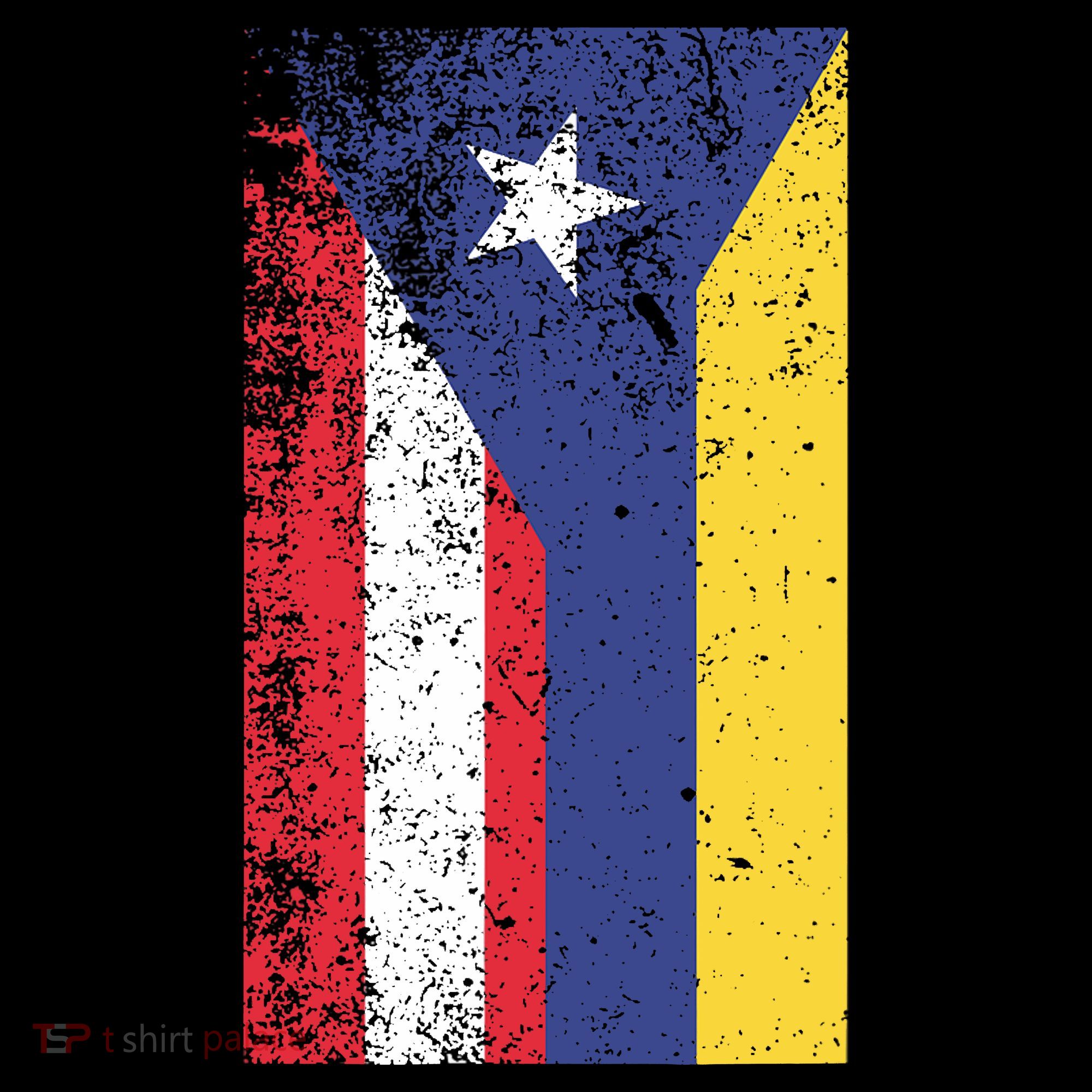 Colombia Puerto Rico Flag Pride Long Sleeve Shirt