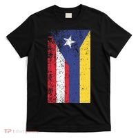Colombia Puerto Rico Flag Pride T-Shirt thumb 0