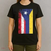 Colombia Puerto Rico Flag Pride T-Shirt thumb 4