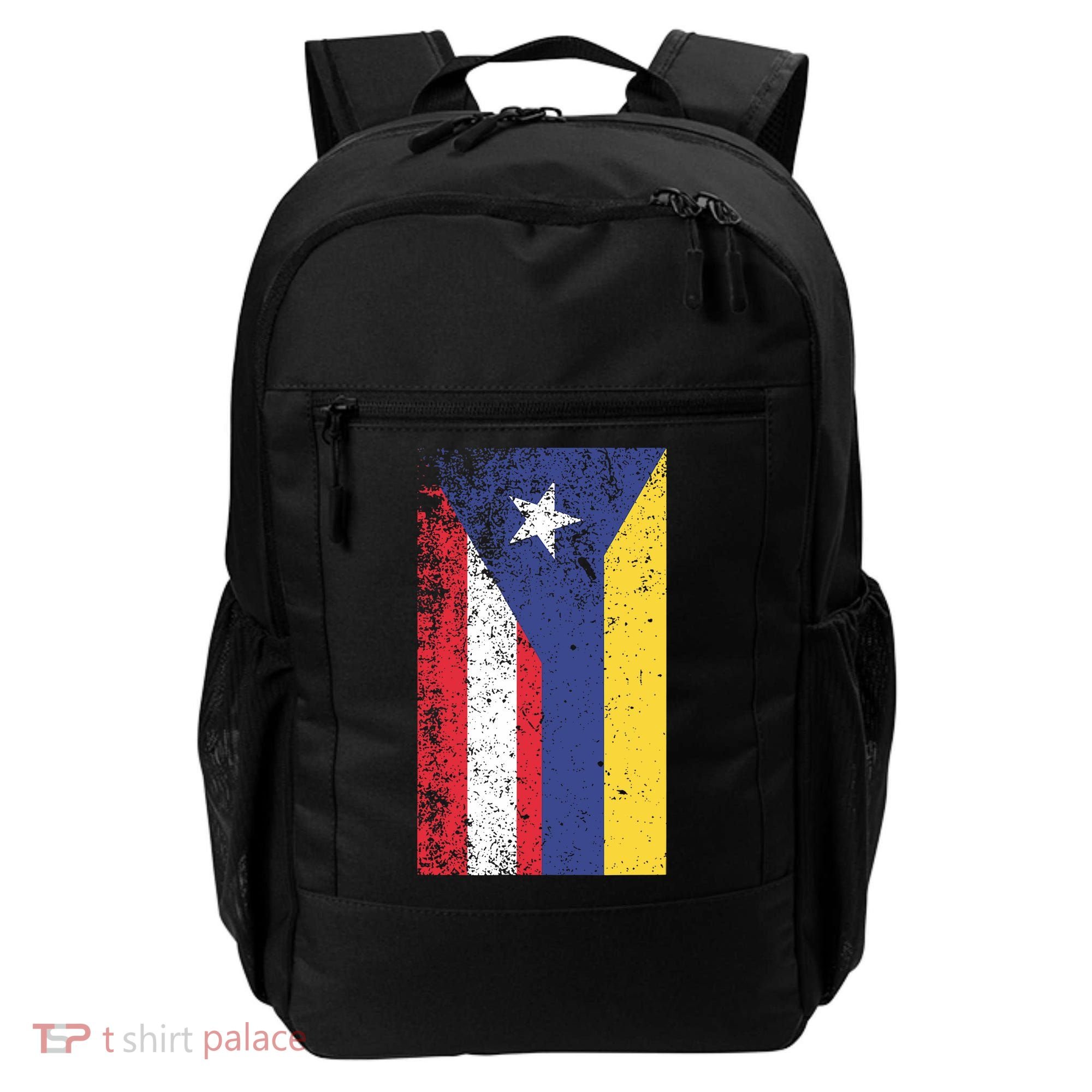 Colombia Puerto Rico Flag Pride Backpack