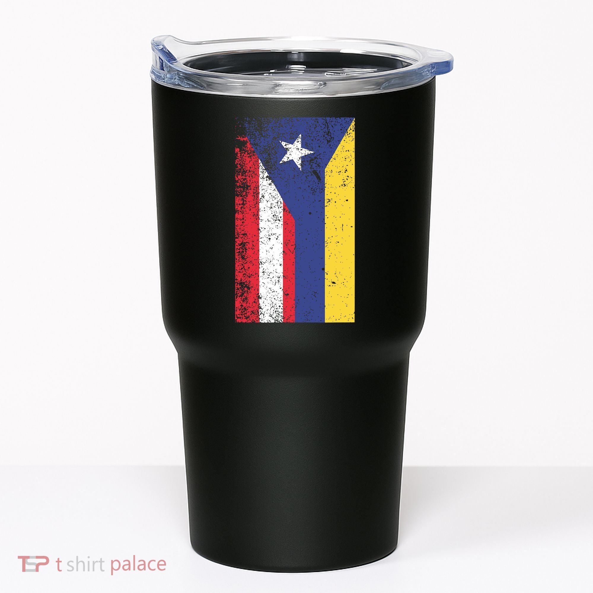 Colombia Puerto Rico Flag Pride Tumbler