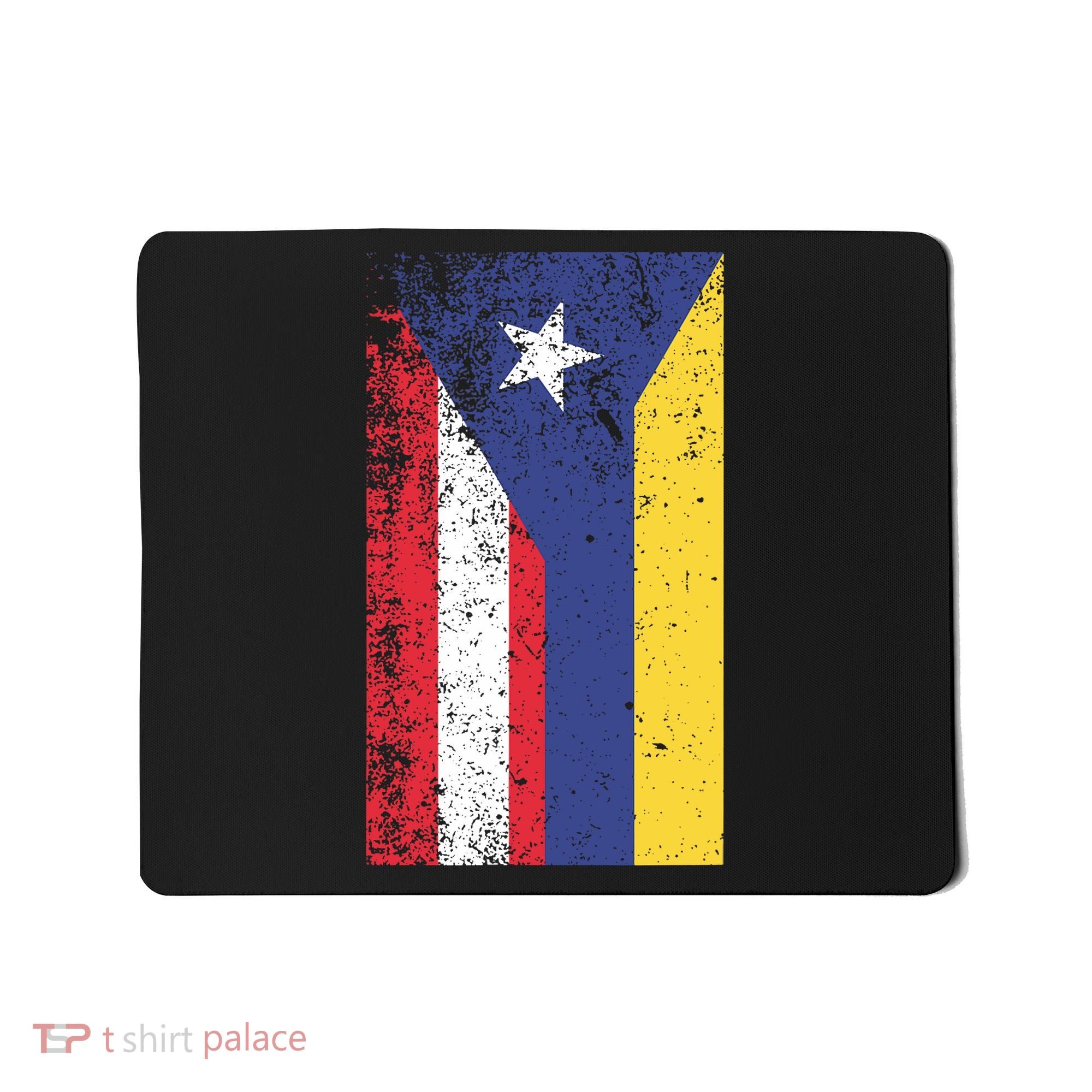 Colombia Puerto Rico Flag Pride Mousepad