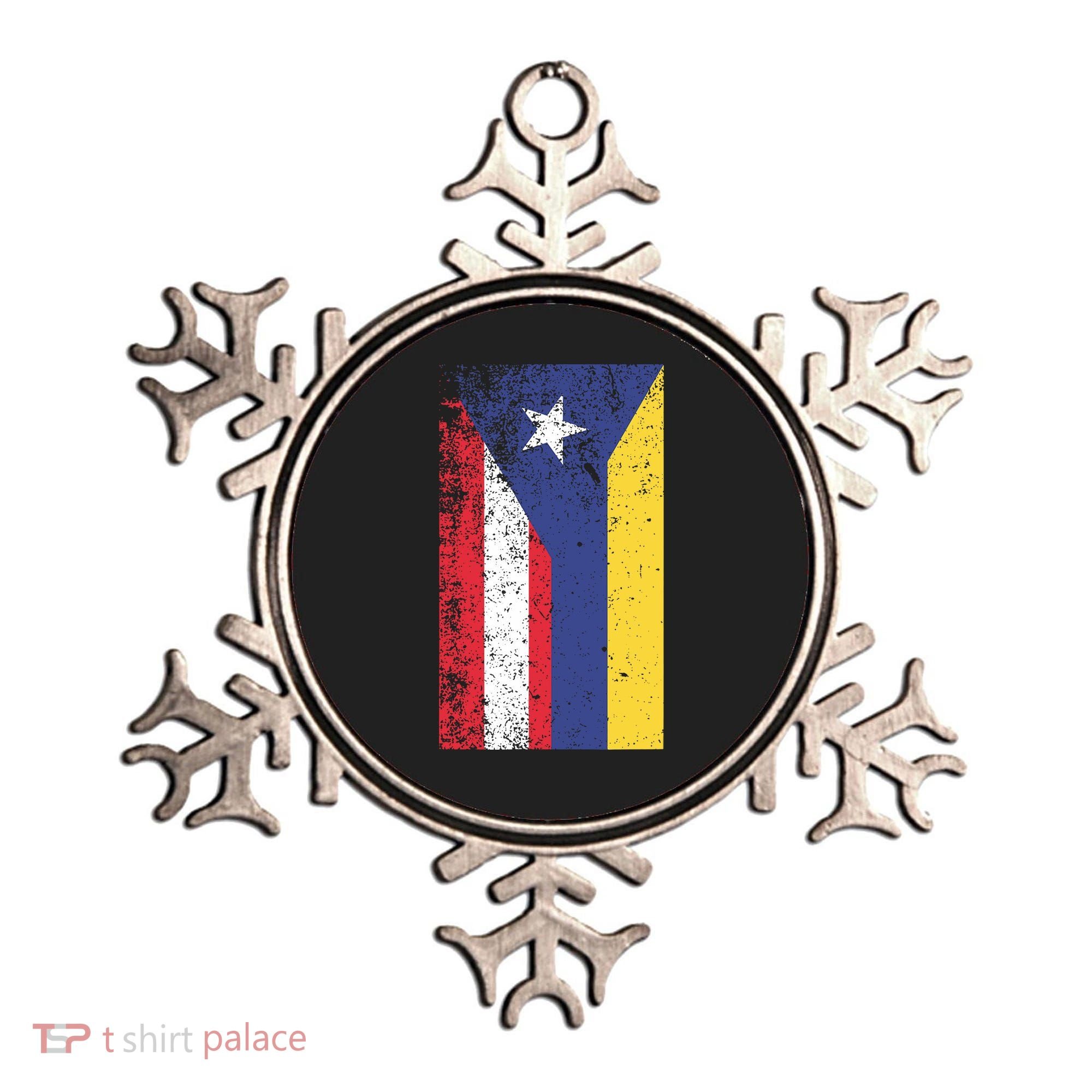 Colombia Puerto Rico Flag Pride Ornament