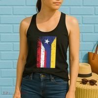 Colombia Puerto Rico Flag Pride Women's Tank Top thumb 2