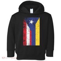 Colombia Puerto Rico Flag Pride Toddler Hoodie thumb 0
