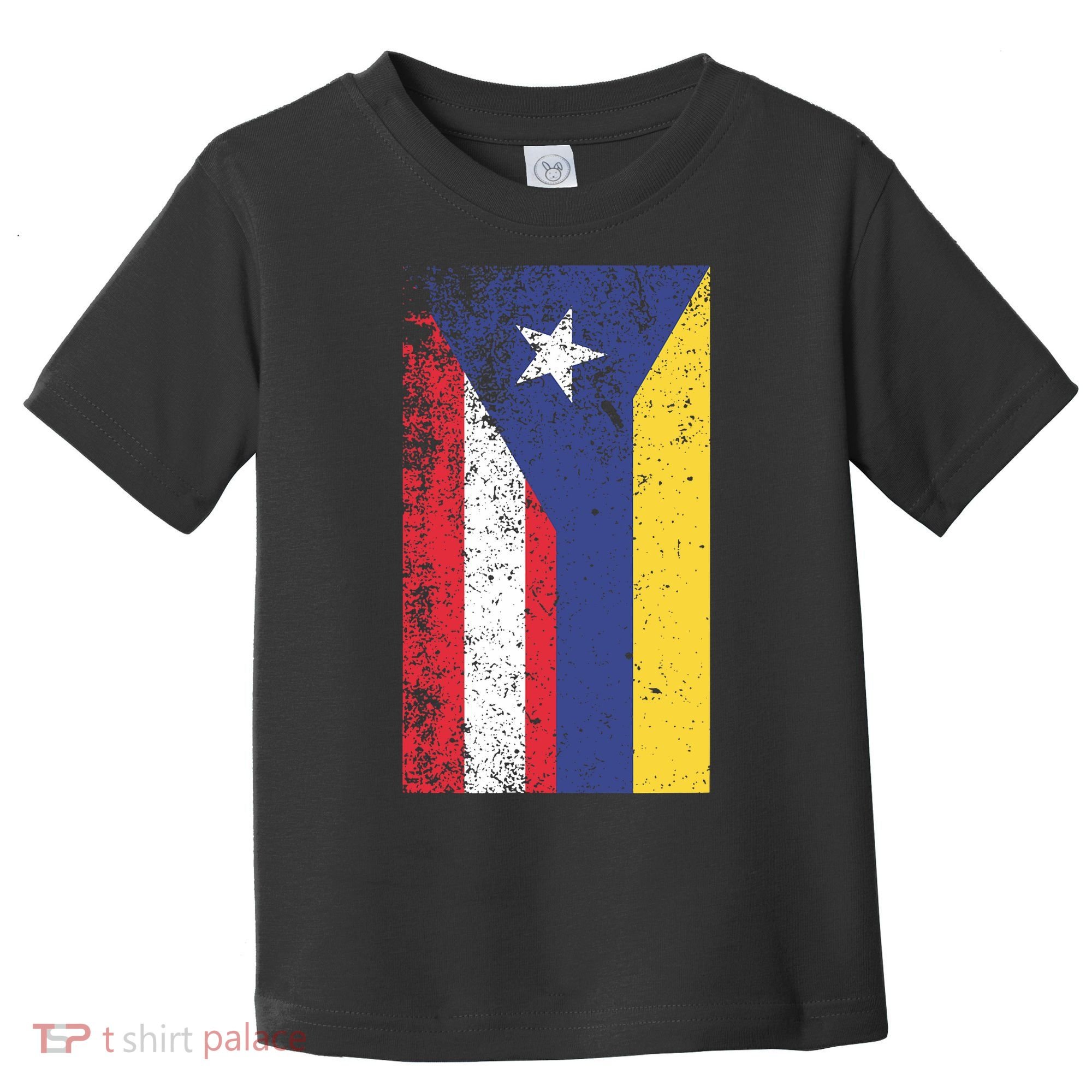 Colombia Puerto Rico Flag Pride Toddler T-Shirt