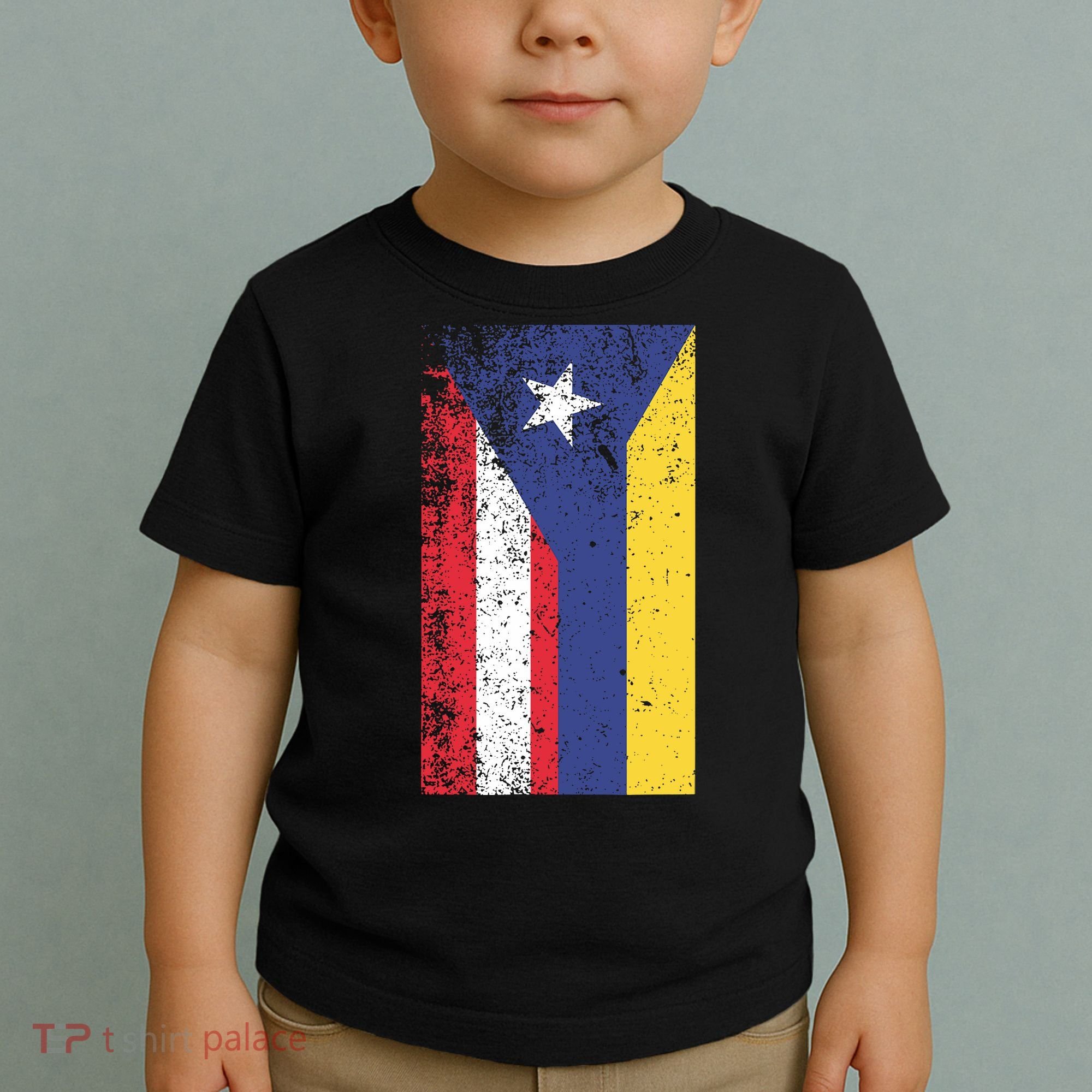 Colombia Puerto Rico Flag Pride Toddler T-Shirt
