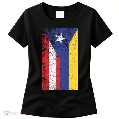 Colombia Puerto Rico Flag Pride Women's T-Shirt