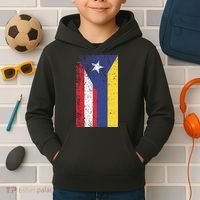 Colombia Puerto Rico Flag Pride Kids Hoodie thumb 2