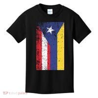 Colombia Puerto Rico Flag Pride Kids T-Shirt thumb 0