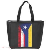 Colombia Puerto Rico Flag Pride Tote Bag thumb 0
