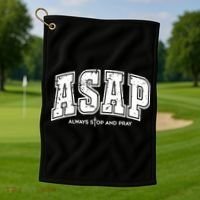 Christian Prayer Religious ASAP Always Stop And Pray Golf Towel thumb 1