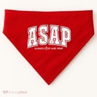 Christian Prayer Religious ASAP Always Stop And Pray USA-Made Doggie Bandana thumb 0