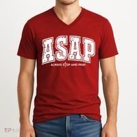 Christian Prayer Religious ASAP Always Stop And Pray V-Neck T-Shirt thumb 2