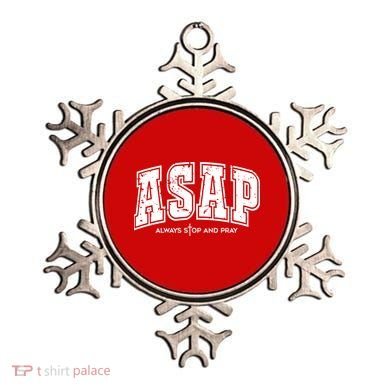 Christian Prayer Religious ASAP Always Stop And Pray Ornament