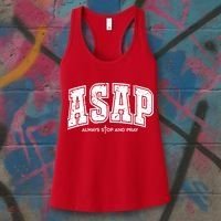 Christian Prayer Religious ASAP Always Stop And Pray Women's Tank Top thumb 3
