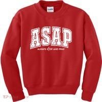Christian Prayer Religious ASAP Always Stop And Pray Kids Sweatshirt thumb 0