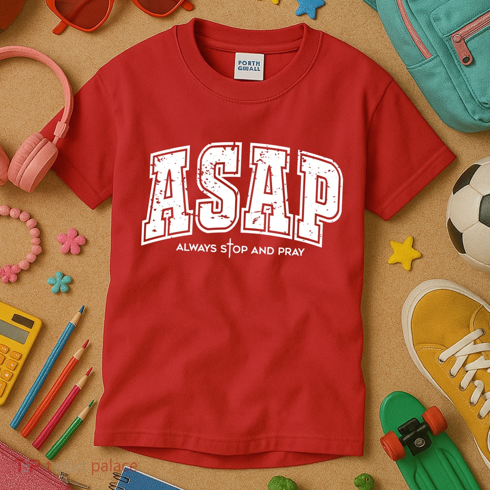Christian Prayer Religious ASAP Always Stop And Pray Kids T-Shirt