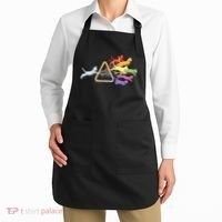 Cat Prism Rainbow Light Funny Physics Science Spectral Cat Apron thumb 2