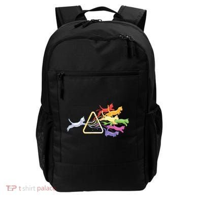 Cat Prism Rainbow Light Funny Physics Science Spectral Cat Backpack