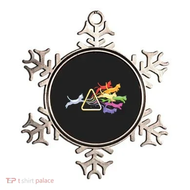 Cat Prism Rainbow Light Funny Physics Science Spectral Cat Ornament