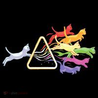 Cat Prism Rainbow Light Funny Physics Science Spectral Cat Kids Sweatshirt thumb 2
