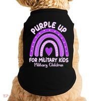 Cute Purple Rainbow Wear Purple Doggie Tank thumb 0