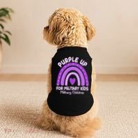 Cute Purple Rainbow Wear Purple Doggie Tank thumb 2