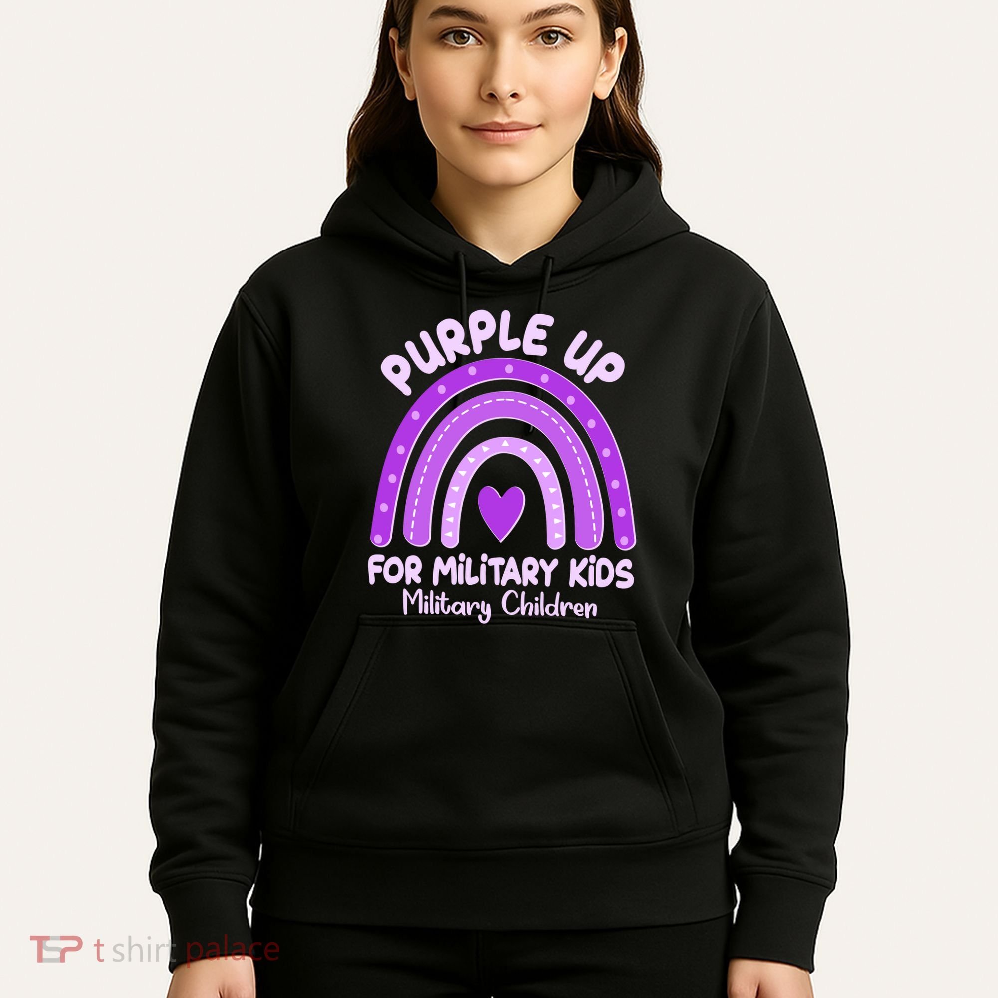 Cute Purple Rainbow Wear Purple Hoodie