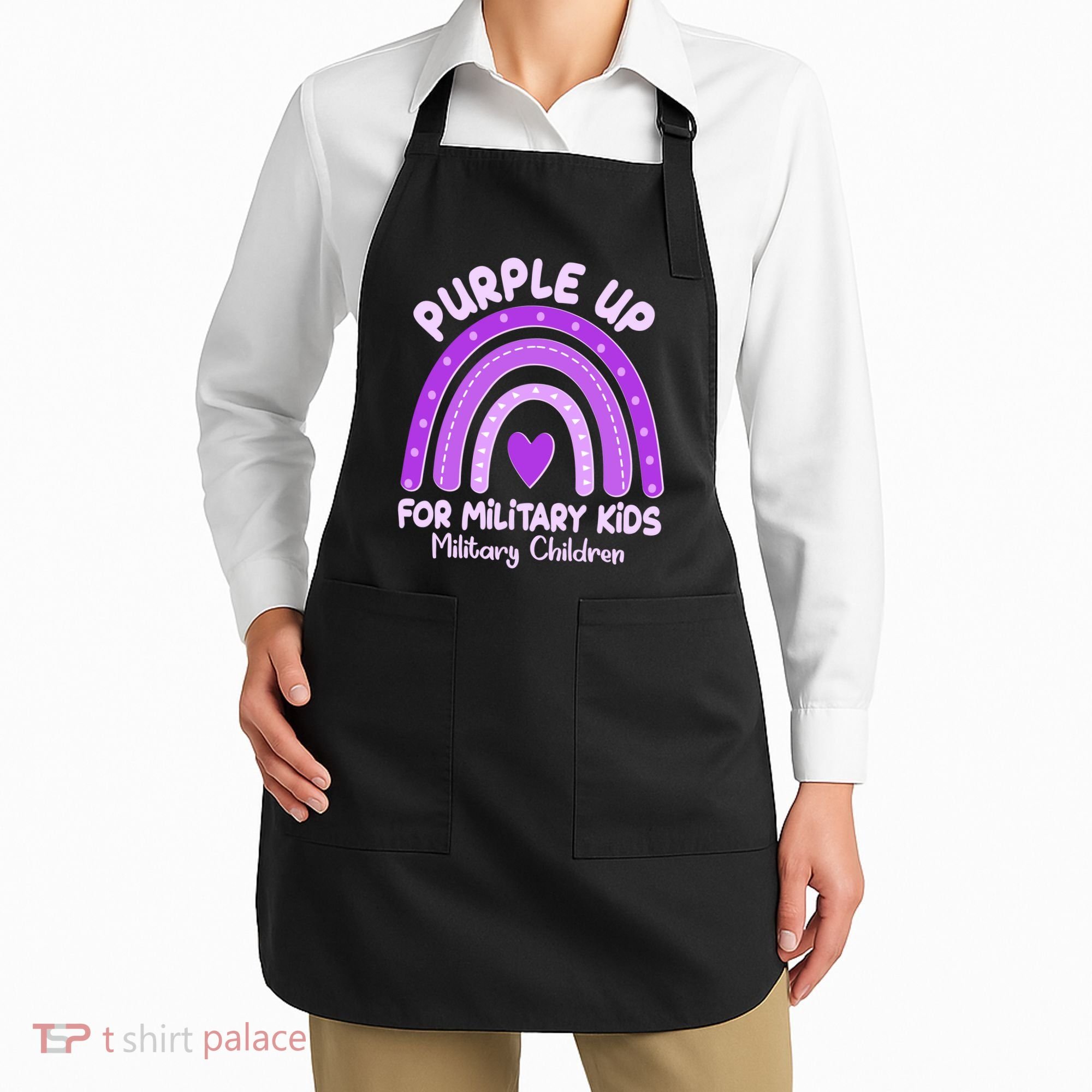 Cute Purple Rainbow Wear Purple Apron