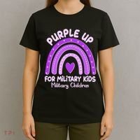 Cute Purple Rainbow Wear Purple T-Shirt thumb 4