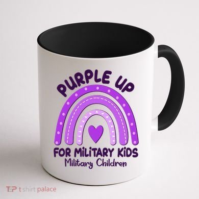 Cute Purple Rainbow Wear Purple Coffee Mug back
