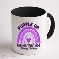 Cute Purple Rainbow Wear Purple Coffee Mug thumb 1