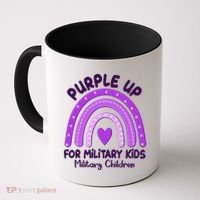 Cute Purple Rainbow Wear Purple Coffee Mug thumb 0