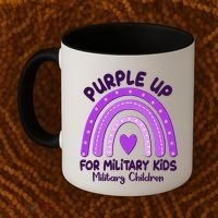 Cute Purple Rainbow Wear Purple Coffee Mug thumb 2