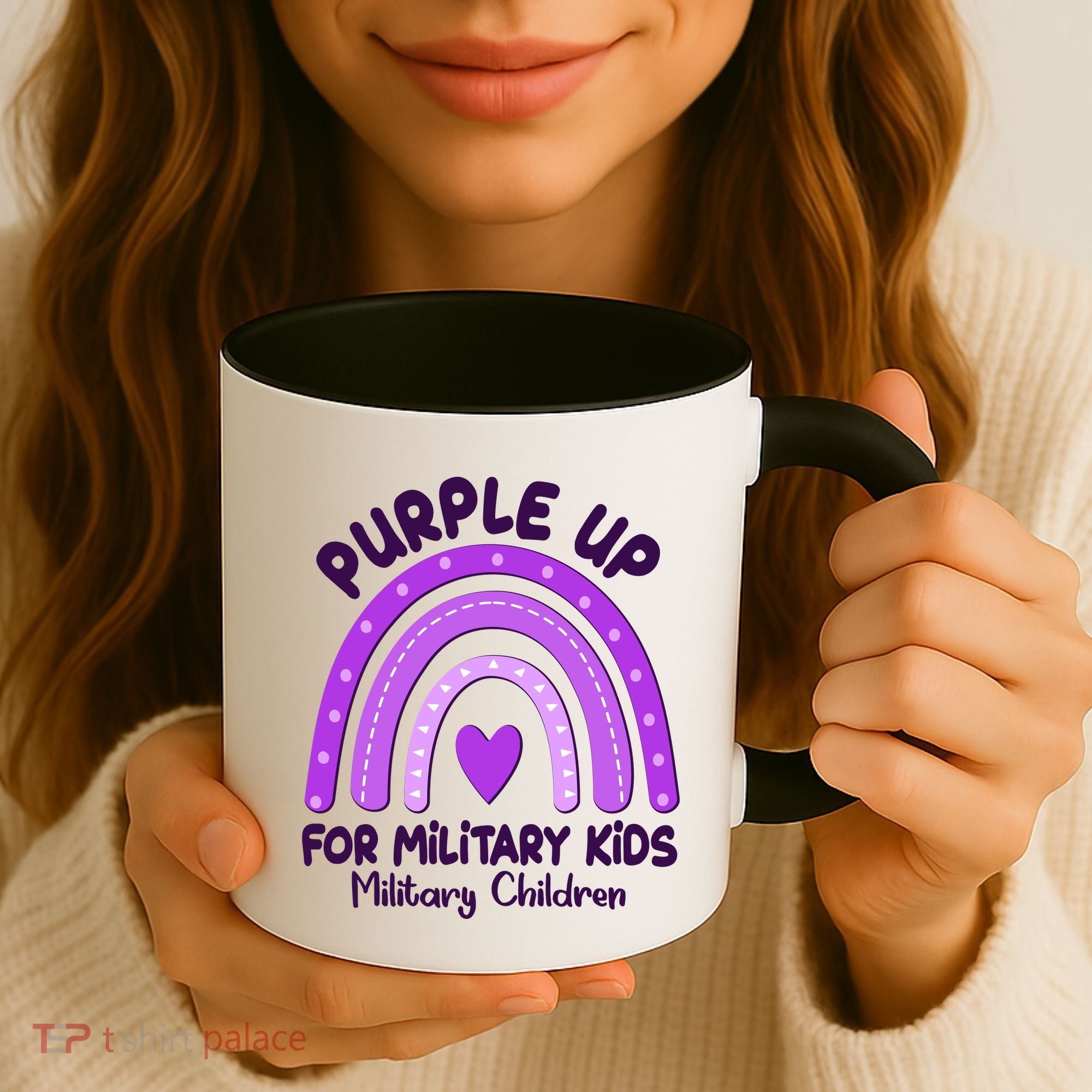 Cute Purple Rainbow Wear Purple Coffee Mug
