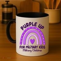 Cute Purple Rainbow Wear Purple Coffee Mug thumb 4