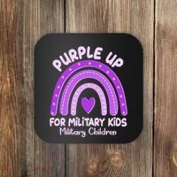 Cute Purple Rainbow Wear Purple Coaster thumb 0
