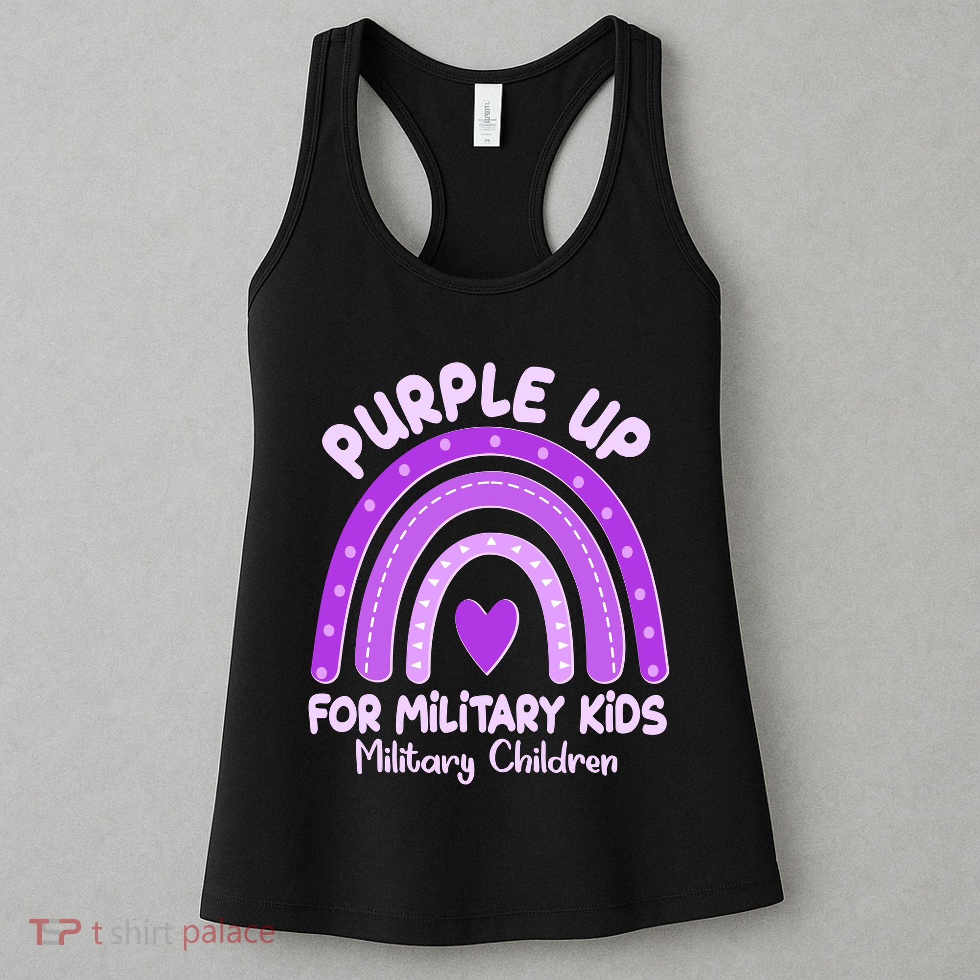 Cute Purple Rainbow Wear Purple Women's Tank Top