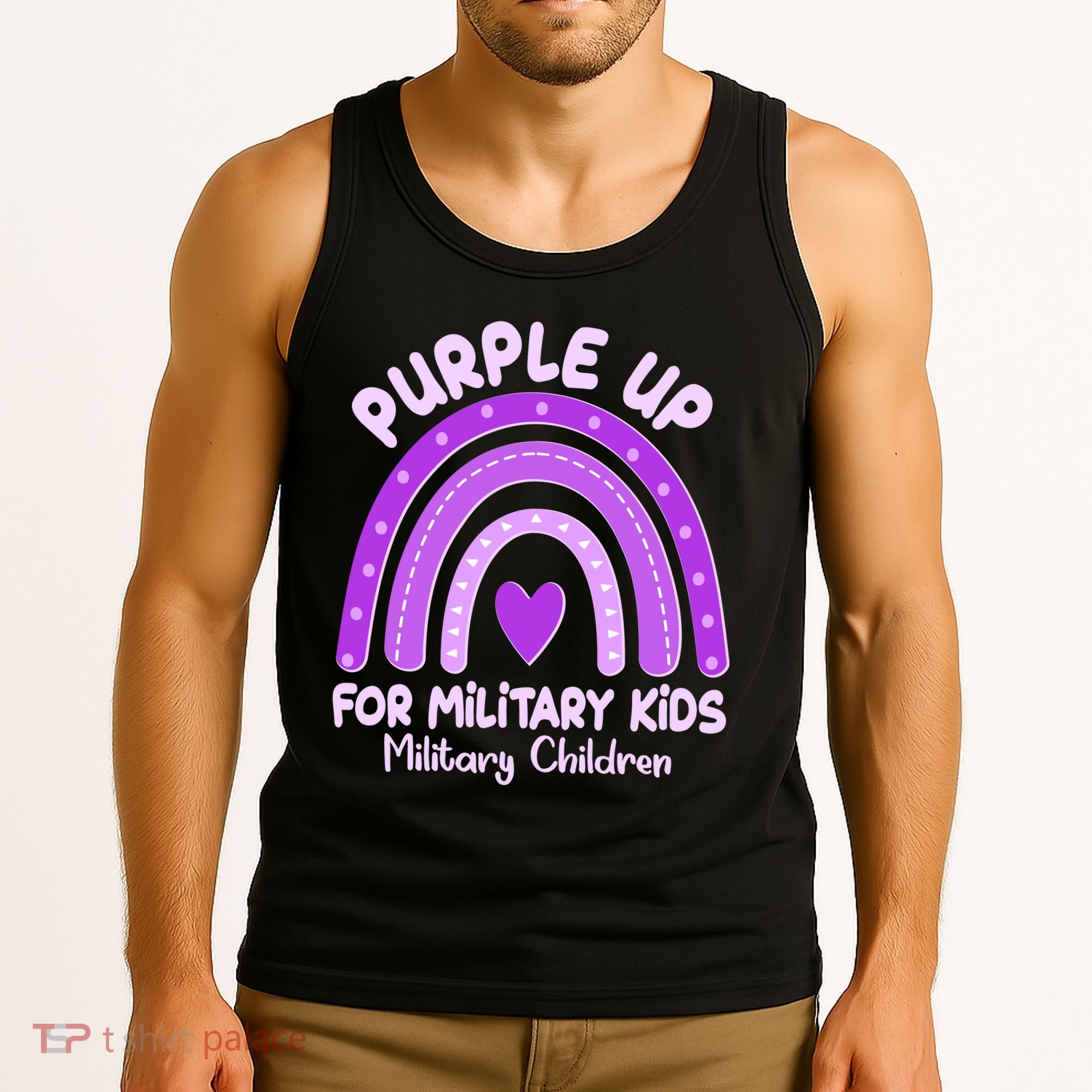 Cute Purple Rainbow Wear Purple Tank Top