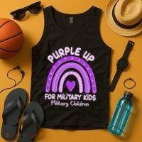 Cute Purple Rainbow Wear Purple Tank Top thumb 4