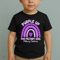 Cute Purple Rainbow Wear Purple Toddler T-Shirt thumb 2