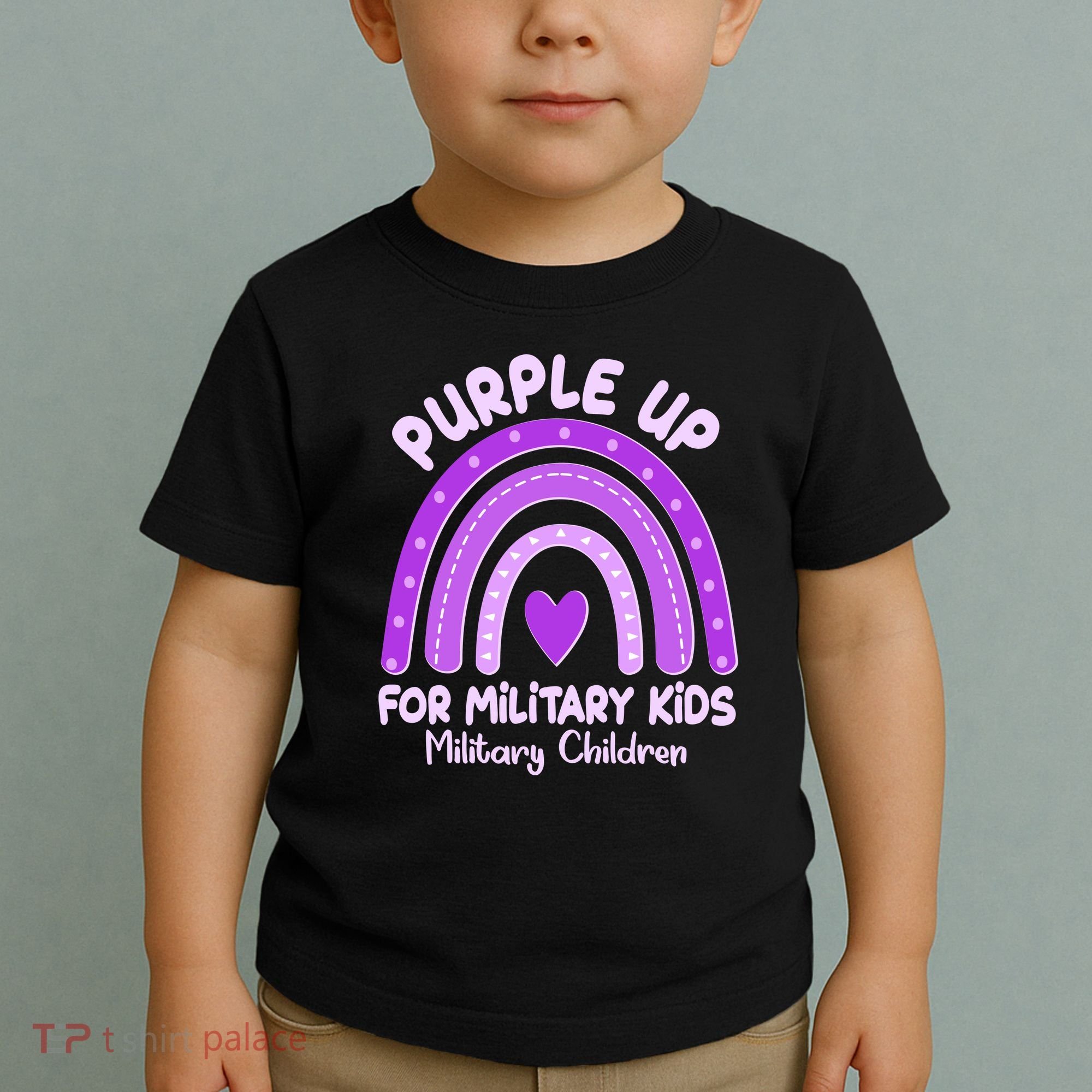 Cute Purple Rainbow Wear Purple Toddler T-Shirt