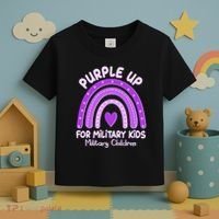 Cute Purple Rainbow Wear Purple Toddler T-Shirt thumb 3