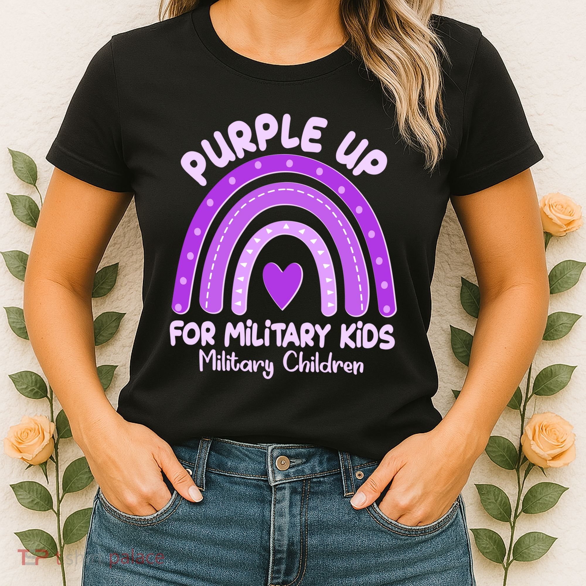 Cute Purple Rainbow Wear Purple Women's T-Shirt