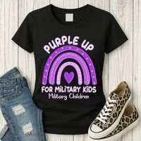 Cute Purple Rainbow Wear Purple Women's T-Shirt thumb 3