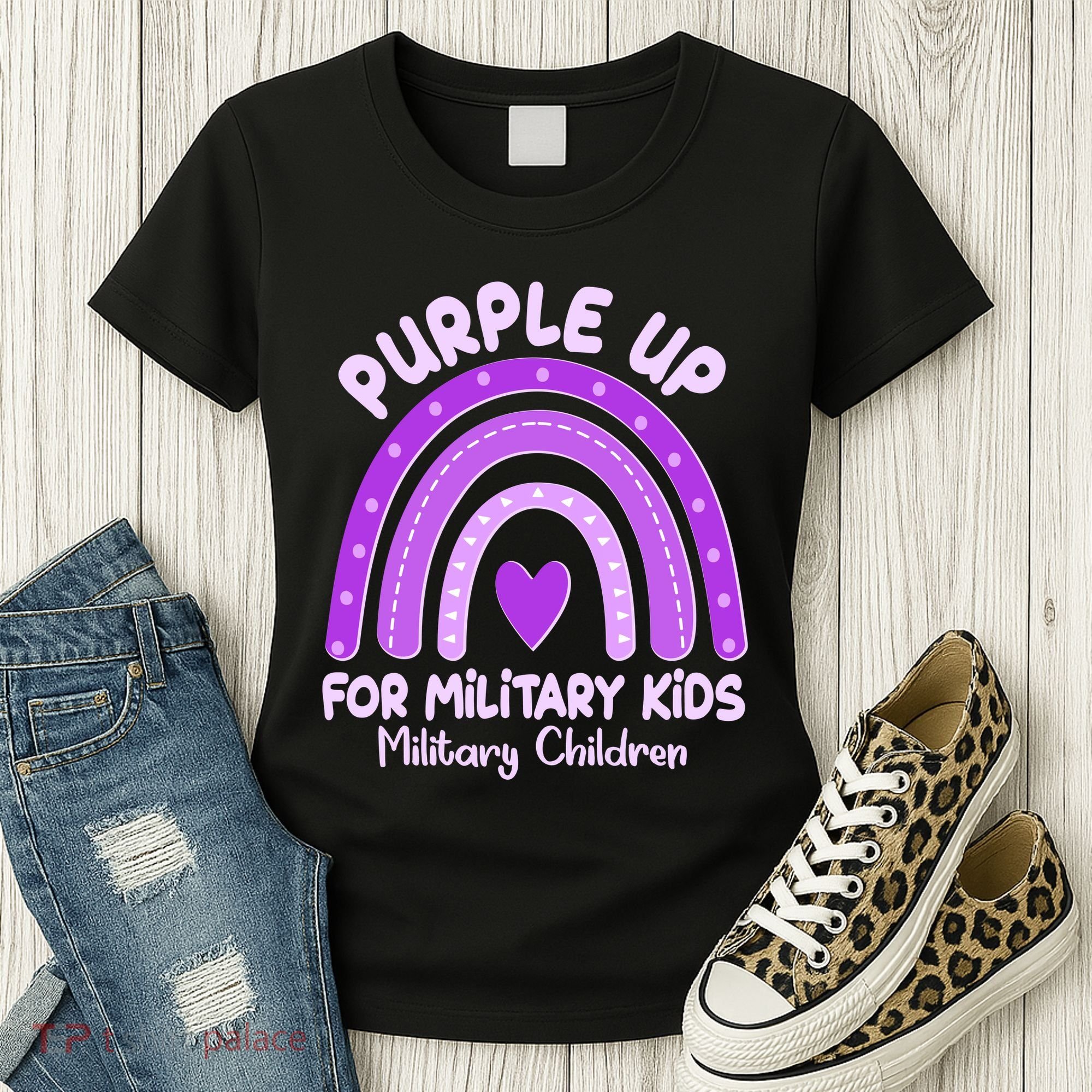 Cute Purple Rainbow Wear Purple Women's T-Shirt