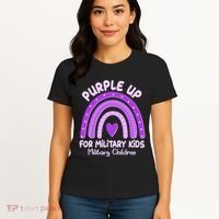 Cute Purple Rainbow Wear Purple Women's T-Shirt thumb 4
